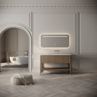 Kensington Vanity Unit & Stone Basin 1200mm Smoked Oak
